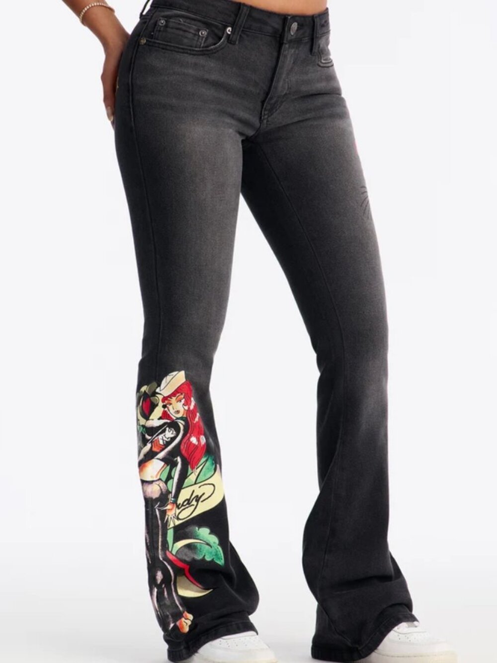 Ed Hardy Hello Sailor Bootcut Jeans